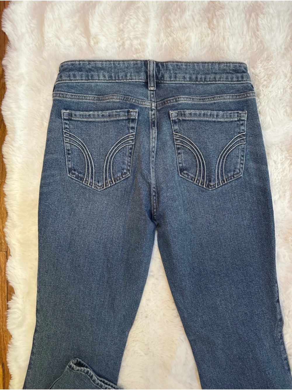 Hollister Women's Medium Blue Flare Jeans